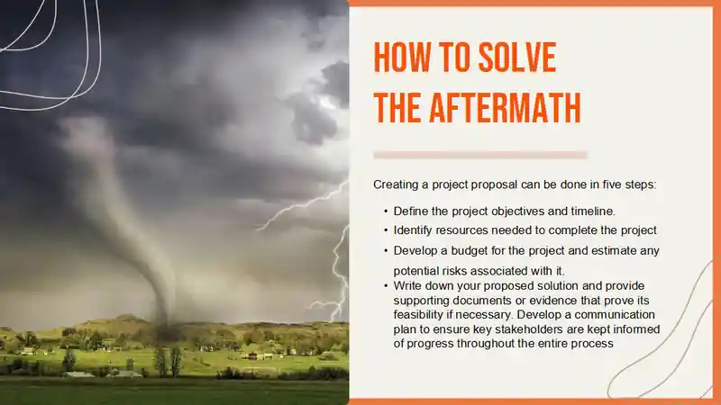 Modern Minimal Cyclone Donations and Fundraising Proposal Slides