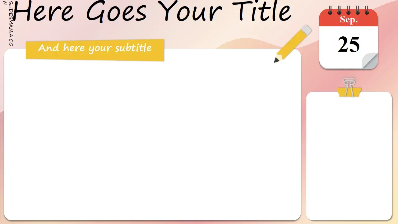 Morning meeting customizable template.
