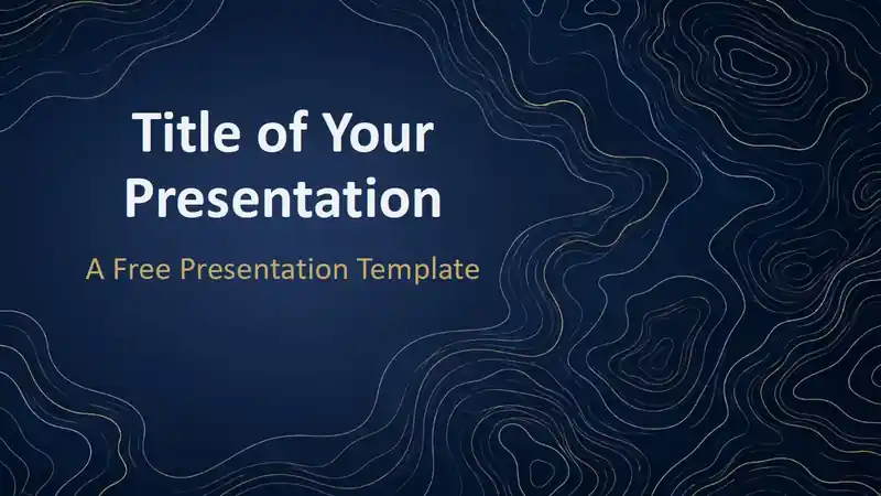 Navy Contours Template