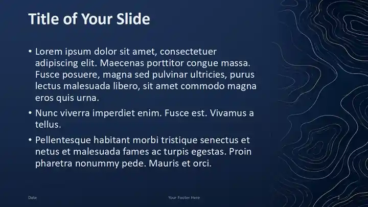 Navy Contours Template
