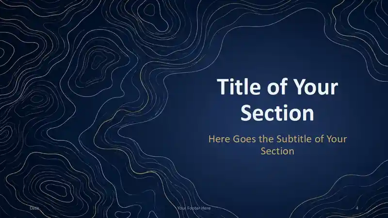 Navy Contours Template