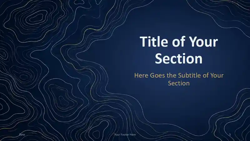 Navy Contours Template