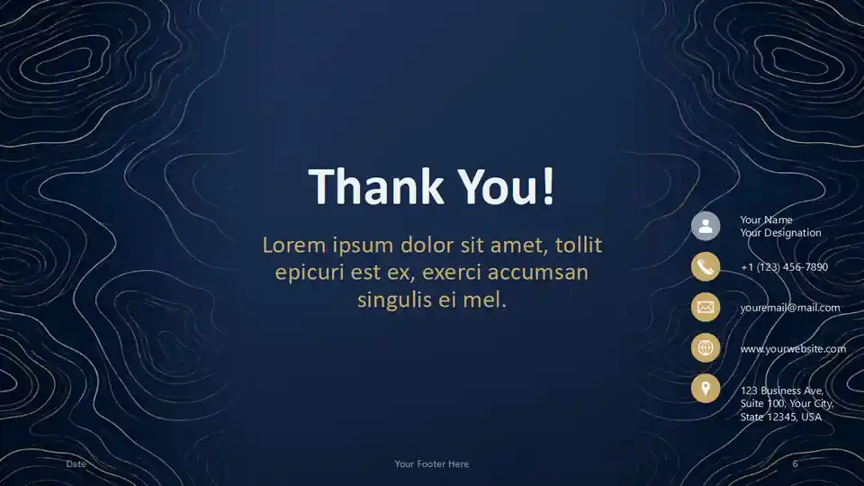 Navy Contours Template
