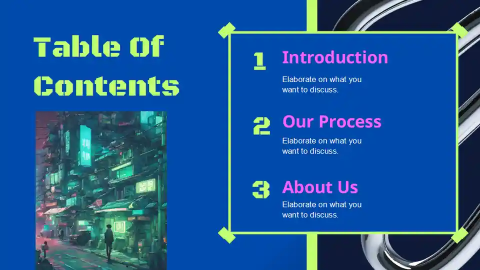 Neon Cyberpunk Style Theme Slides