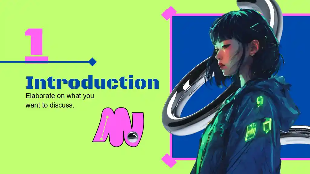 Neon Cyberpunk Style Theme Slides