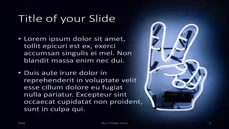 Neon Signs Template for PowerPoint and Google Slides