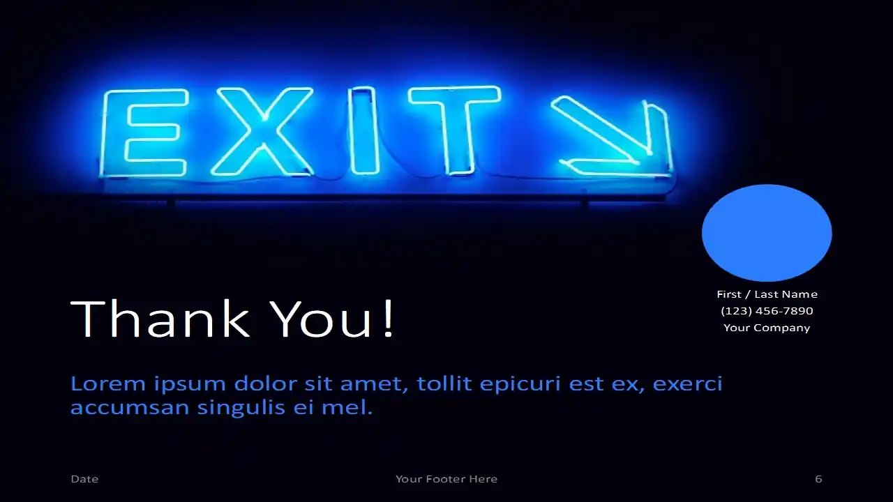 Neon Signs Template for PowerPoint and Google Slides