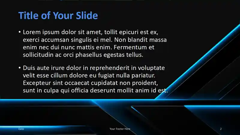 Neon Tech Lines Template