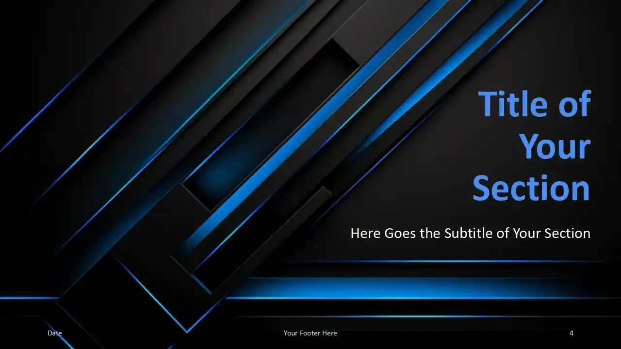 Neon Tech Lines Template
