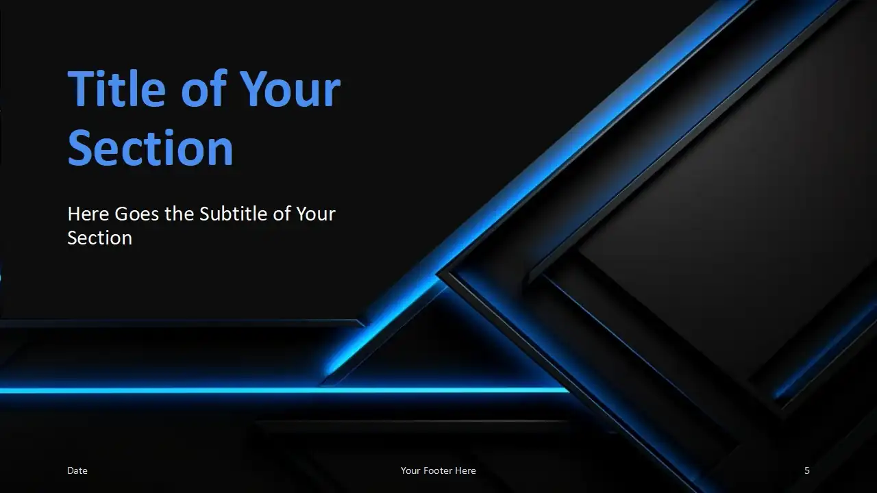 Neon Tech Lines Template
