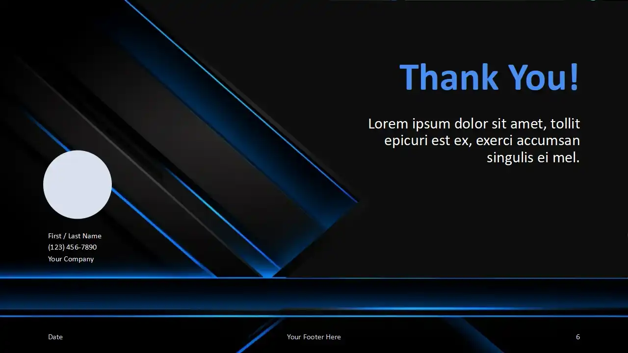 Neon Tech Lines Template