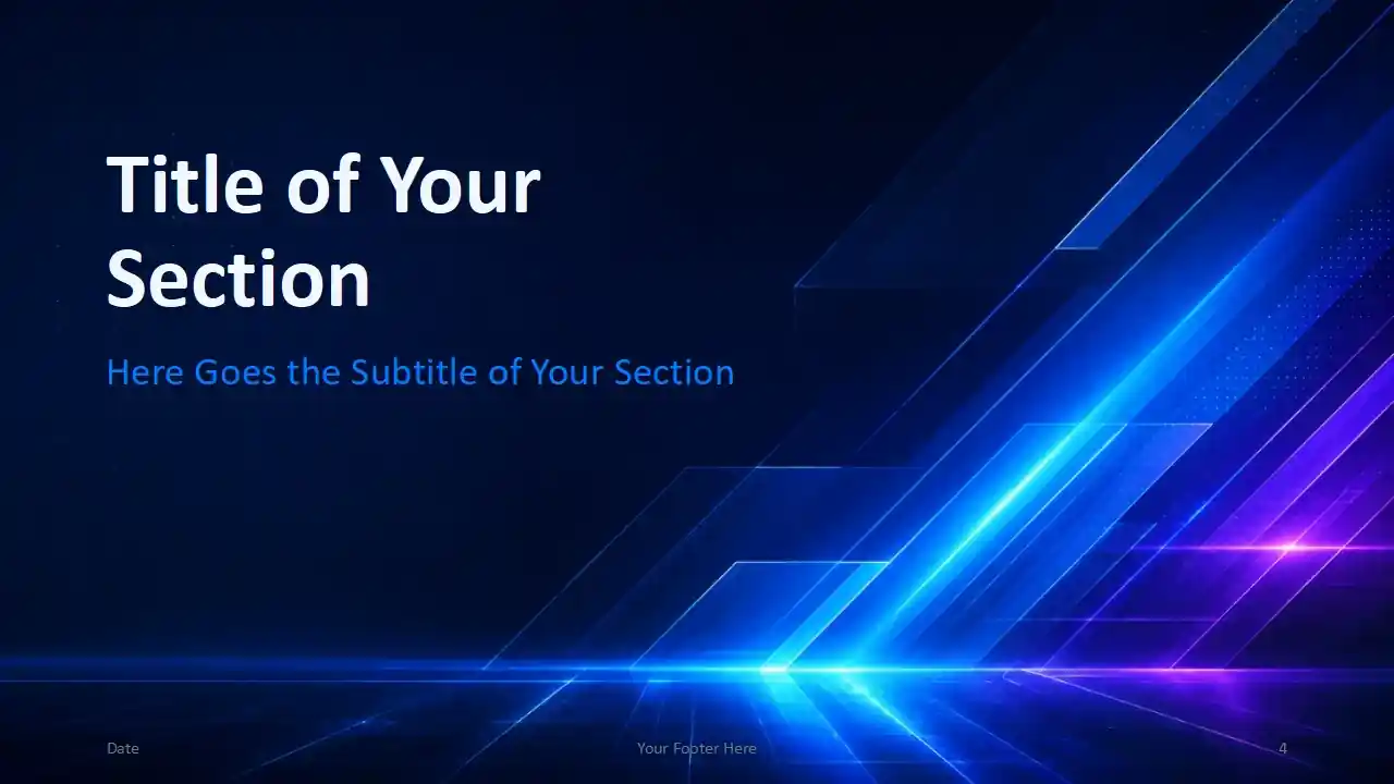 Neon Tech Template