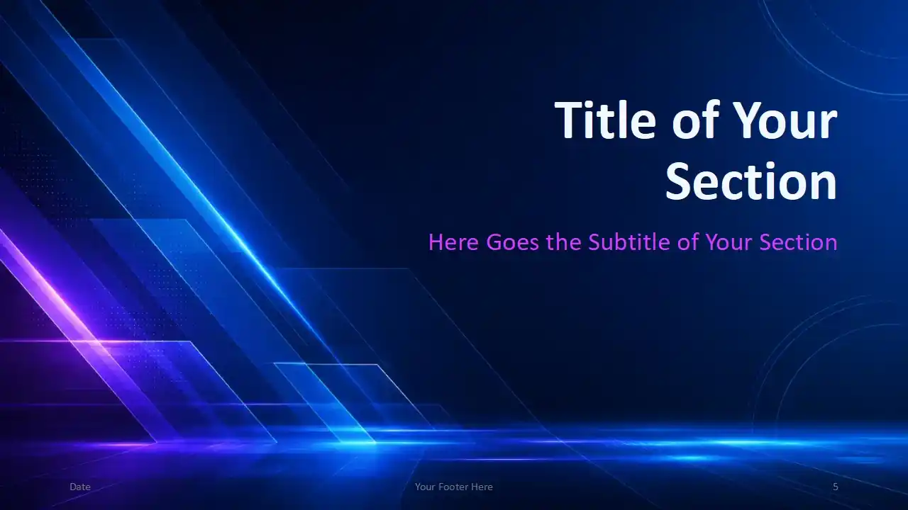 Neon Tech Template