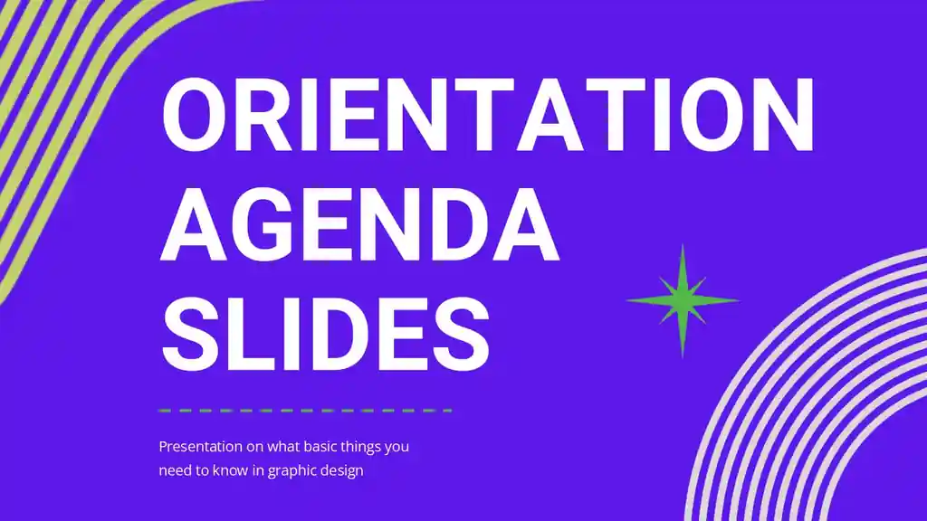 Orientation Agenda Slides