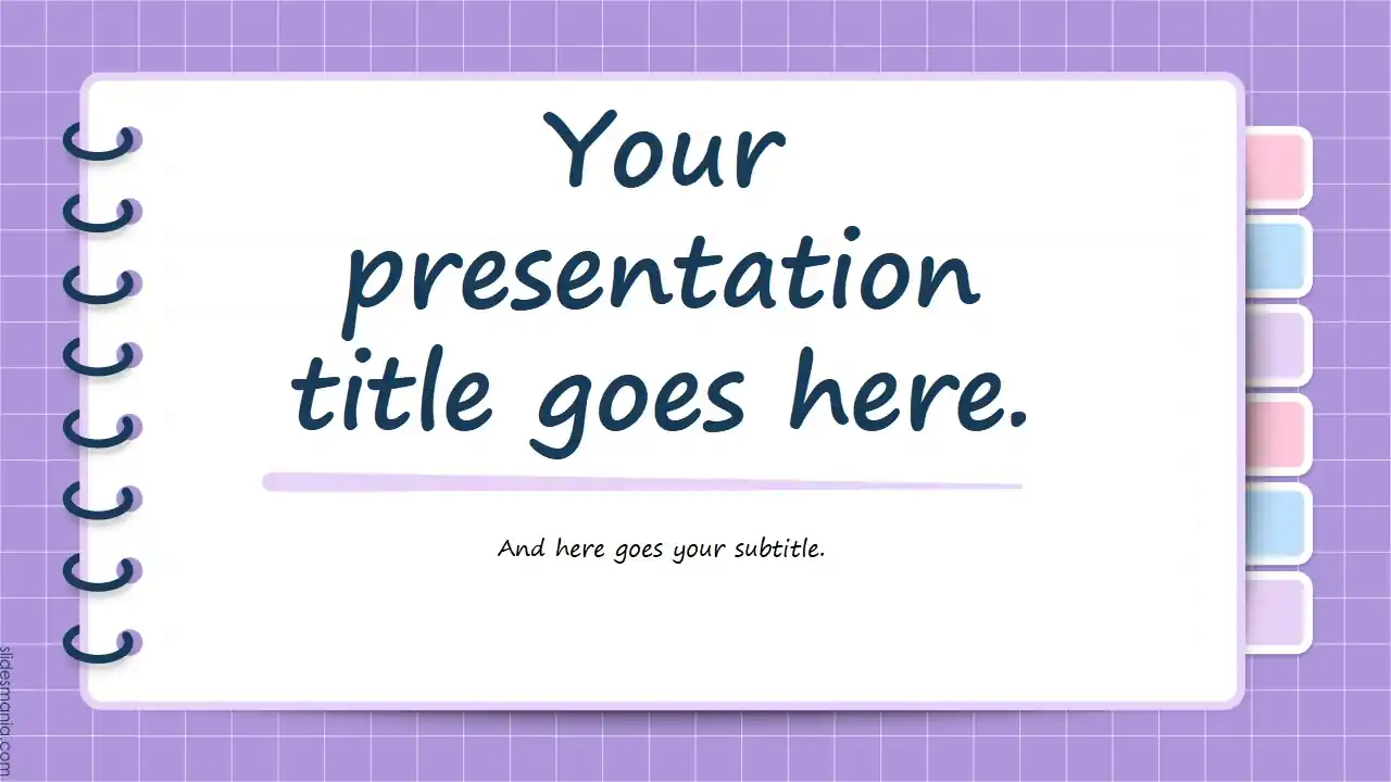 Pastel Notebook free presentation ppt, Canva template and Google Slides theme.