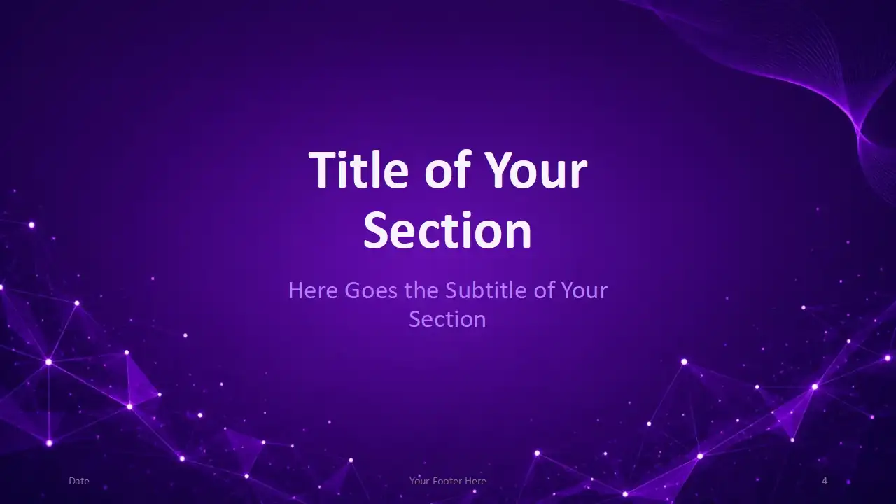 Purple Network Template