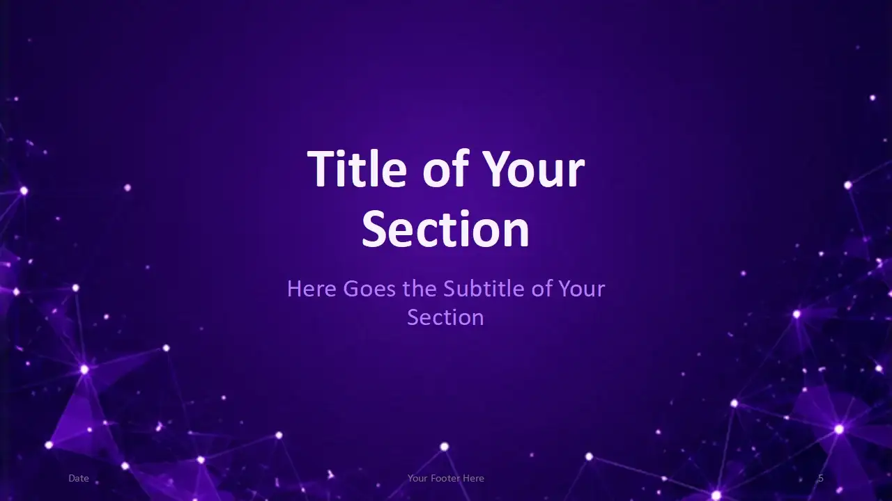 Purple Network Template