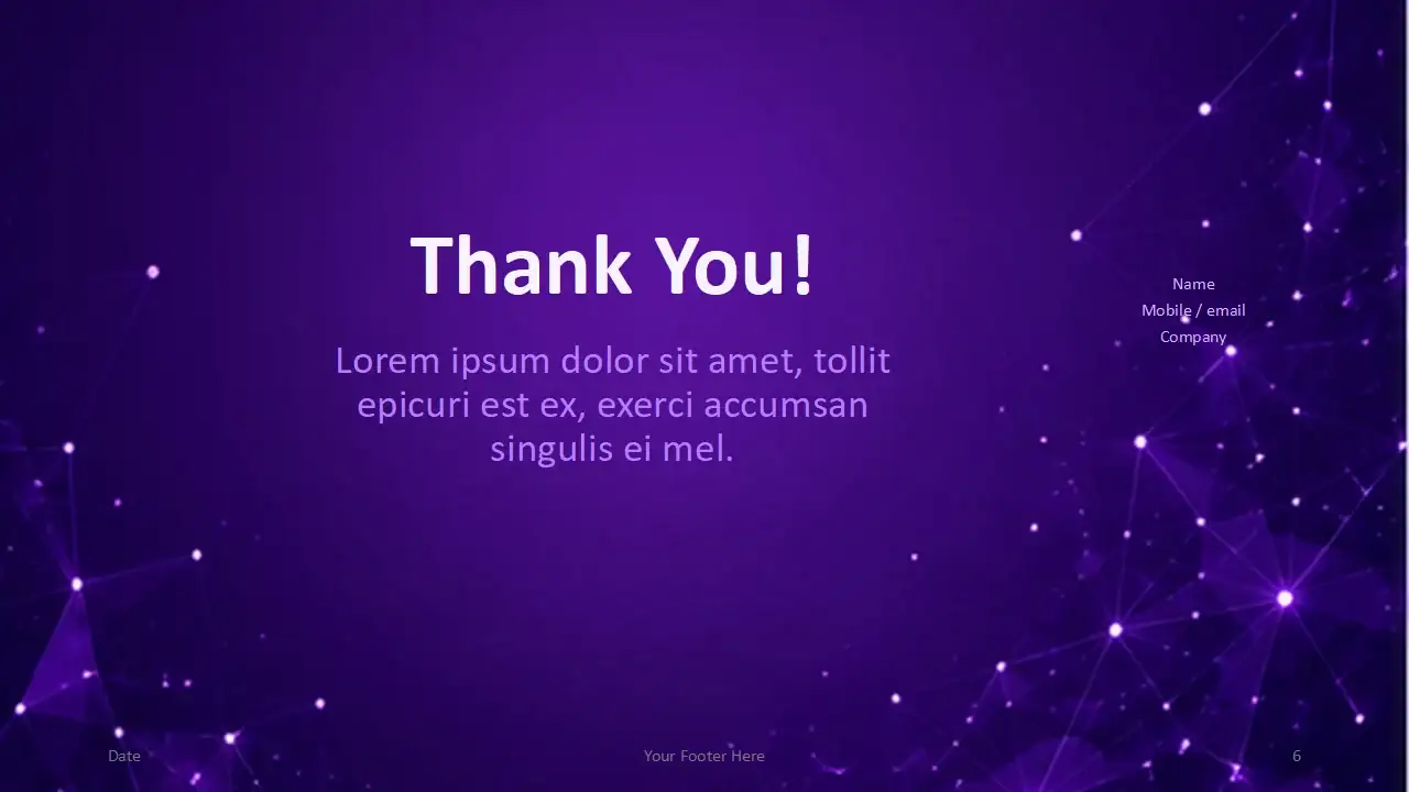 Purple Network Template
