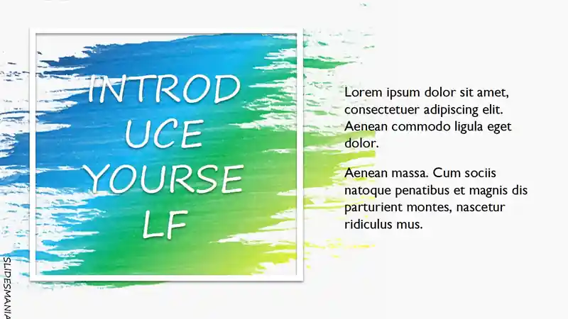 Rainbow-Brush Free template for Google Slides or PowerPoint presentations