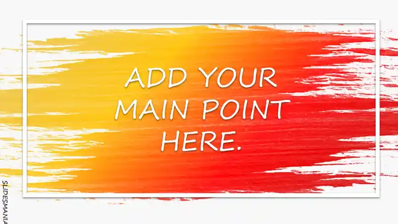 Rainbow-Brush Free template for Google Slides or PowerPoint presentations