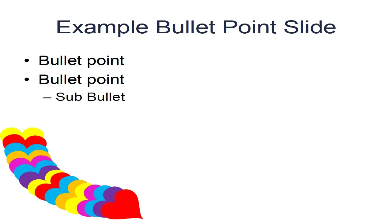Rainbow Hearts Template