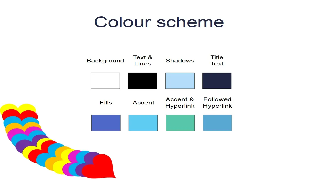 Rainbow Hearts Template