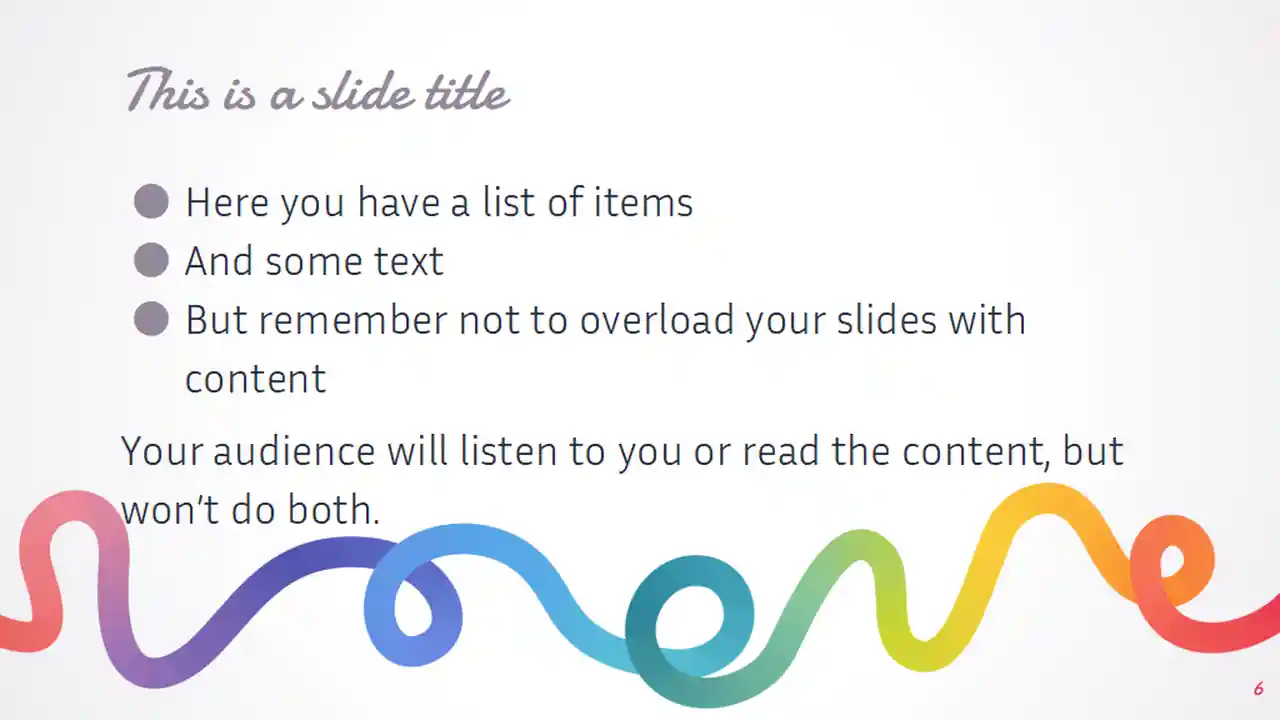 Rainbow Line Slides