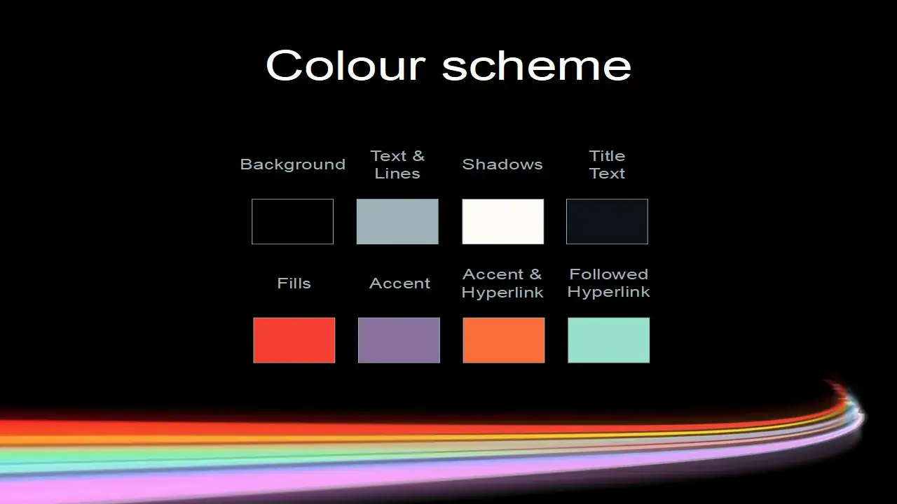 Rainbow Motion Blur Template