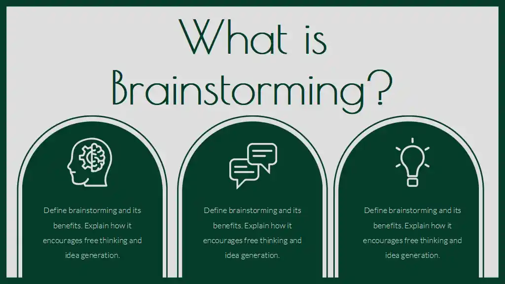 Simple Geometric Brainstorm Slides