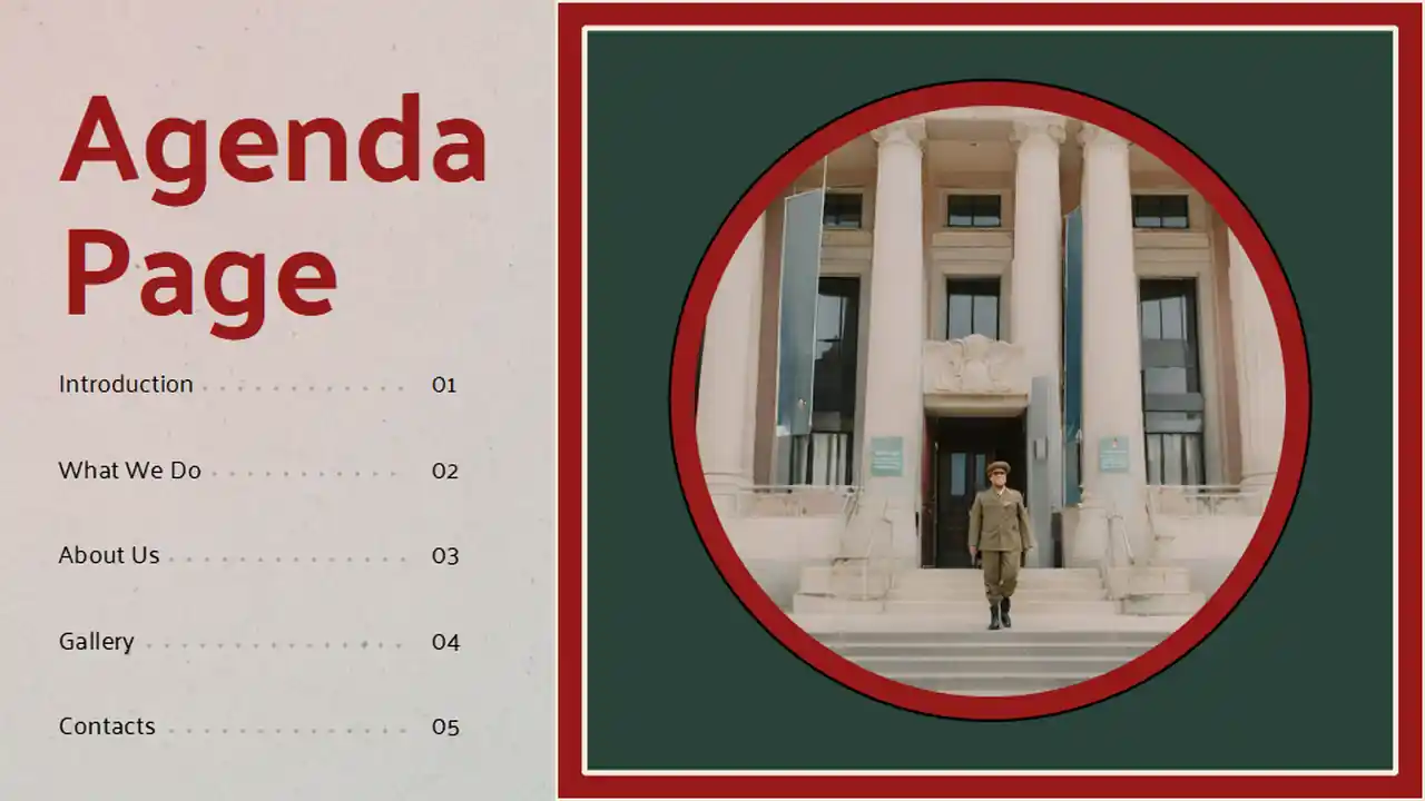 Simple Government Agency Slides