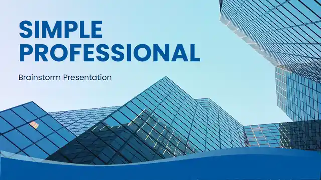 Simple Professional Brainstorm Presentation