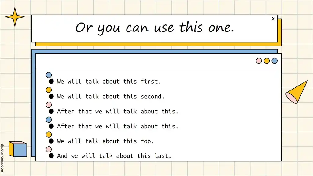 Simple retro interface free ppt, Canva and slides template.