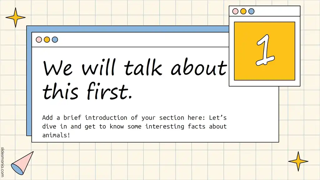 Simple retro interface free ppt, Canva and slides template.