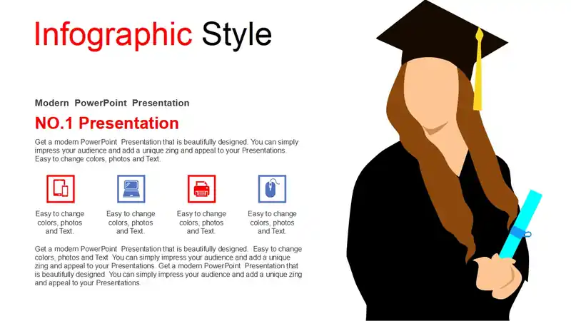 Smart Graduation Hat PowerPoint Templates