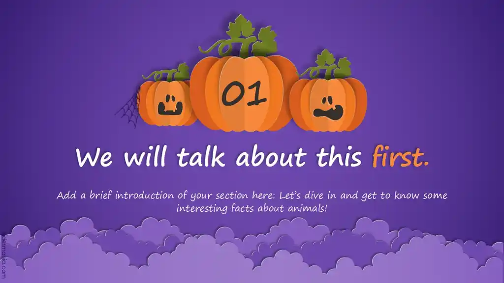 Spooky Paper Cut Happy Halloween free Template