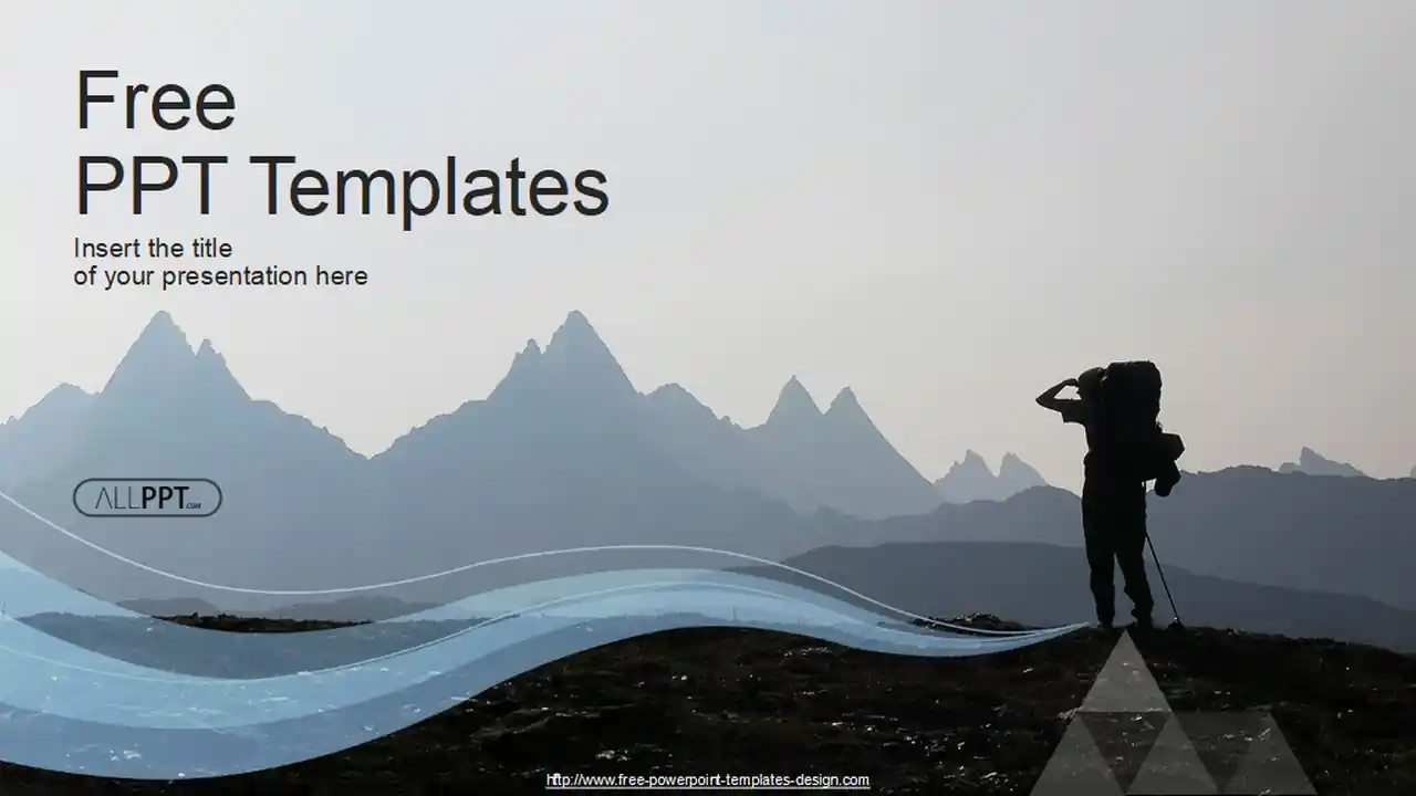 Successful Hiker PowerPoint Templates