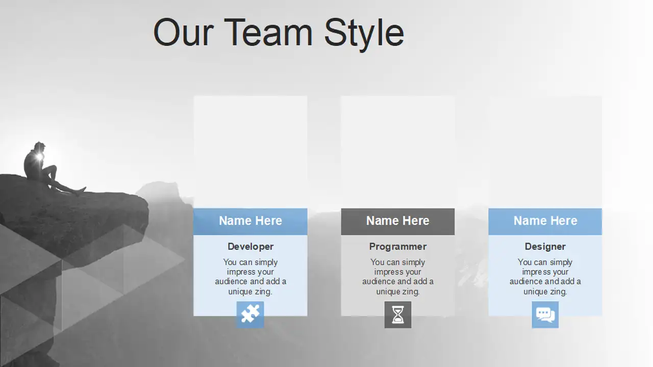 Successful Hiker PowerPoint Templates