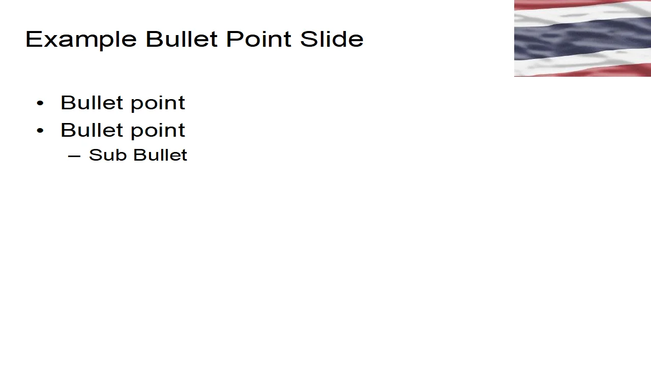 Thailand Flag PowerPoint Template
