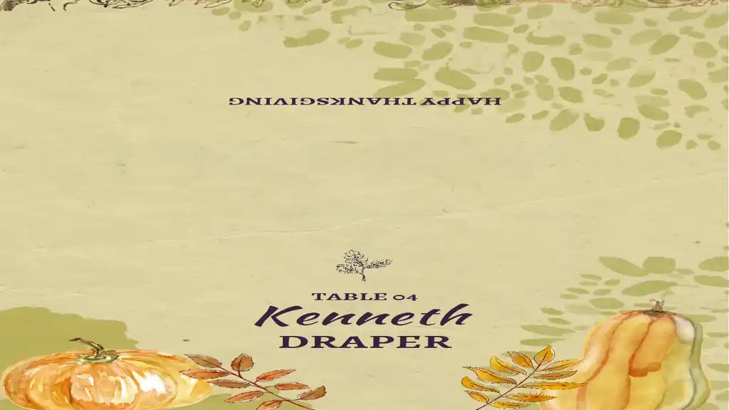 Thanksgiving Party Place Cards