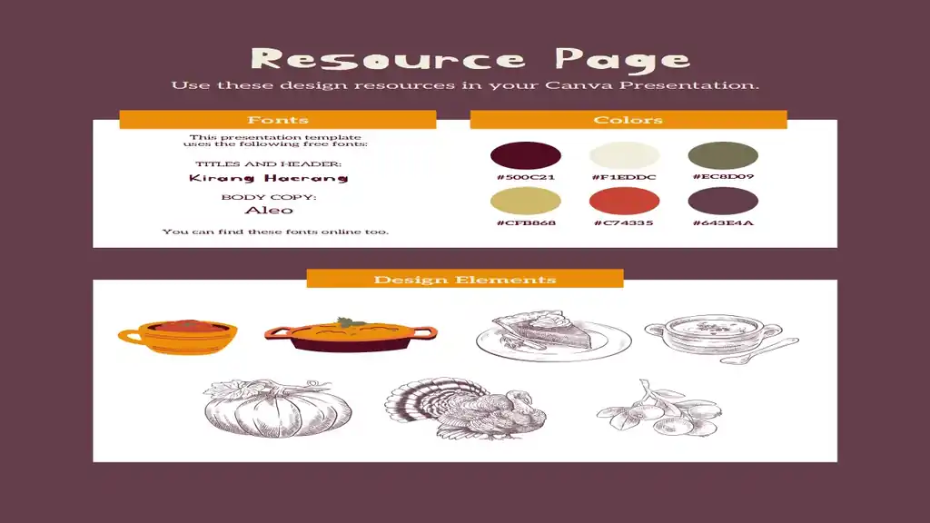 Thanksgiving Potluck Sign-Up Sheets