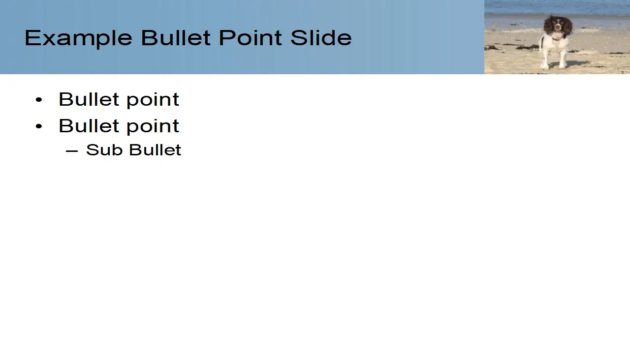 Waiting Dog PowerPoint Template