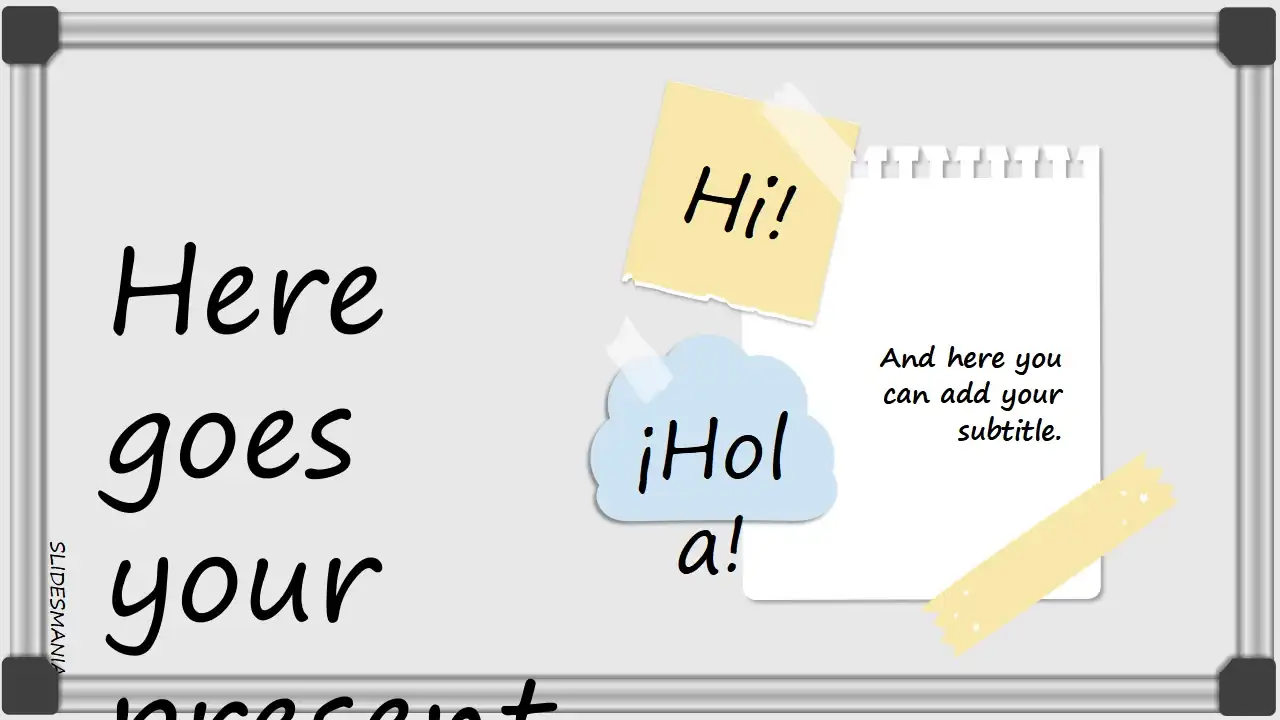 Whiteboard background template.