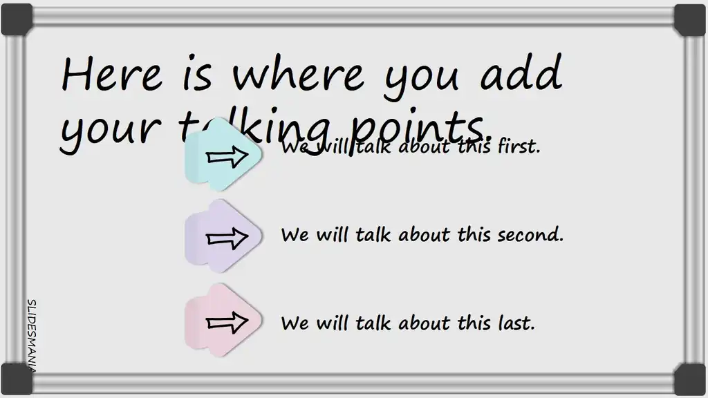 Whiteboard background template.