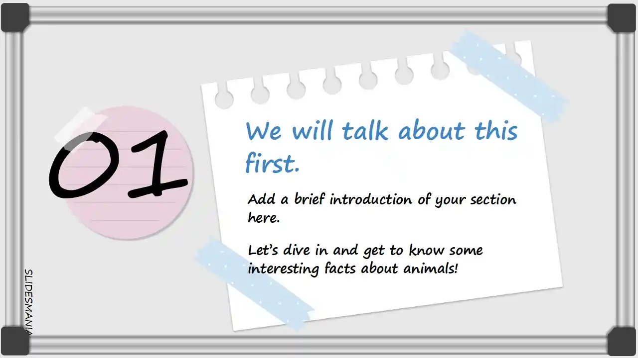Whiteboard background template.